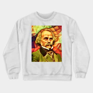 Nathaniel Hawthorne Snow Portrait | Nathaniel Hawthorne Artwork 8 Crewneck Sweatshirt